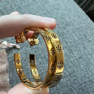 Tory Burch Gold Hoop Earrings